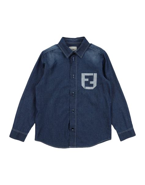 fendi langarmshirt|fendi denim shirt.